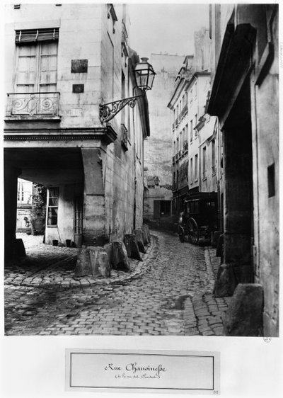 Rue Chanoinesse, von der Rue des Chantres, Paris, 1858-78 von Charles Marville